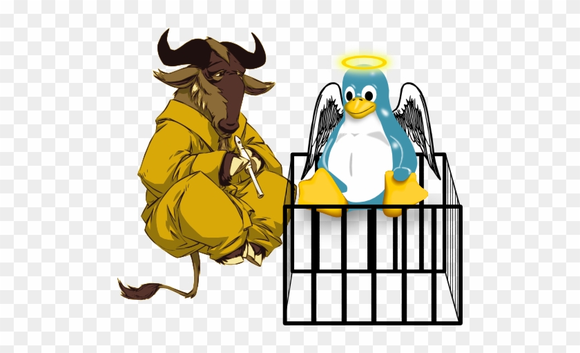 Gnu Playing The Flute To Free Lux - Linux De Proyecto De Gnu #594479
