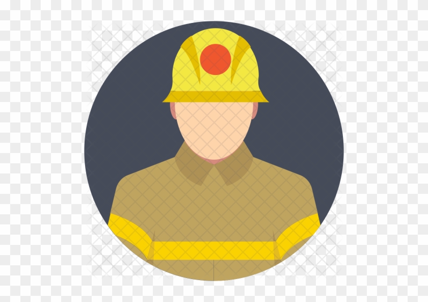 Firefighter Icon - Cartoon #595079