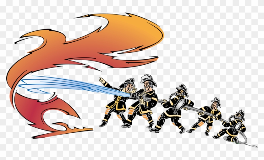 Firefighter Firefighting Cartoon - Firefighter Firefighting Cartoon #595354