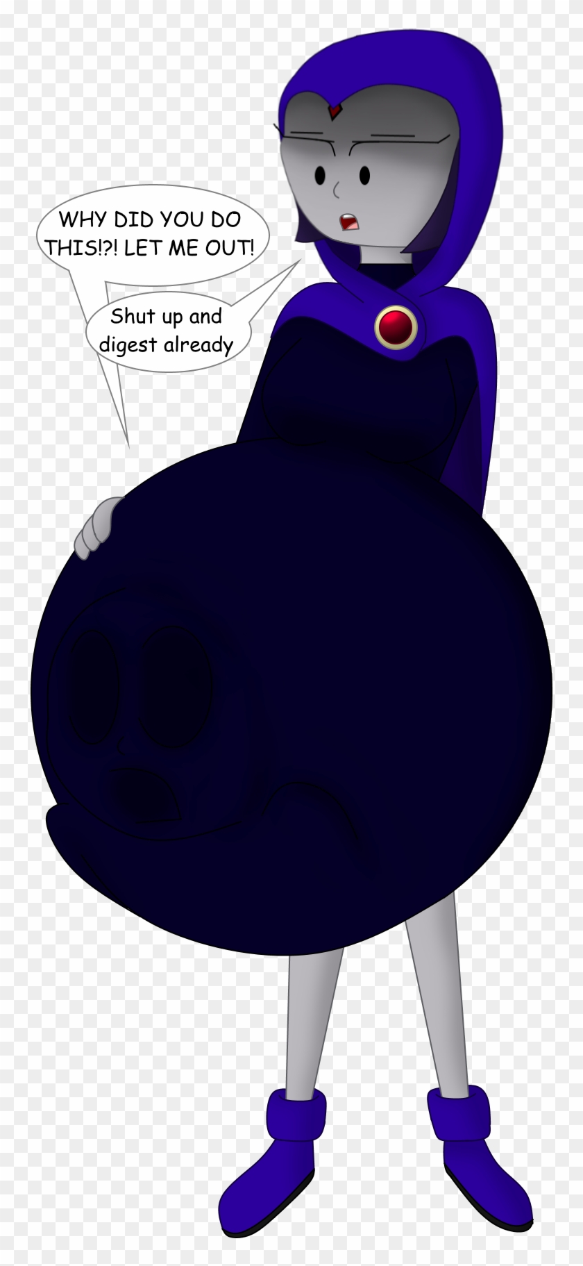 Raven Ate Beast Boy By Girlsvoreboys - Raven Beastboy Teen Titans Art #595939