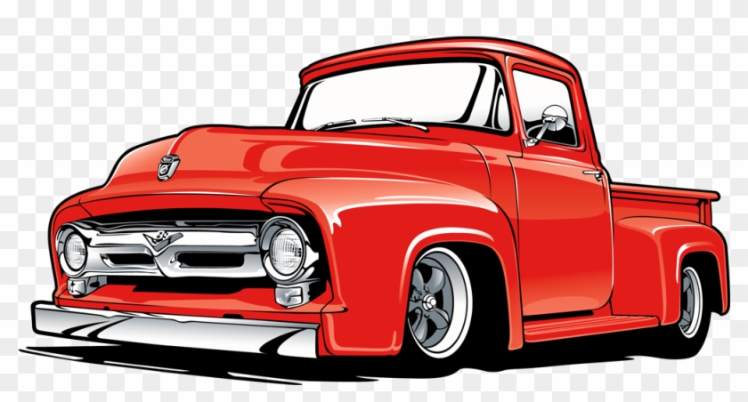 Ford Truck Vintage - Ford Truck Vector Art #596065