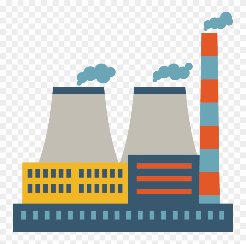 Thermal Power Station Electricity Generation Fossil - Electric Steam Power Plant Png #596524