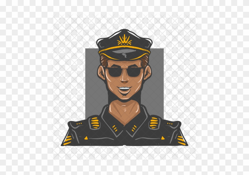 Police Icon - Cartoon #596703