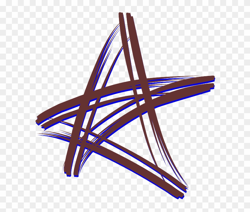Five Point, Star, Cross - Bintang Vektor #596849