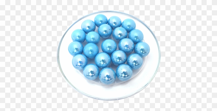 1 Canica Turquoise-glossy 16 Mm Canicas De Vidrio - 25 Billes Perle Bleu Clair Brillant - Bille Rs #596962
