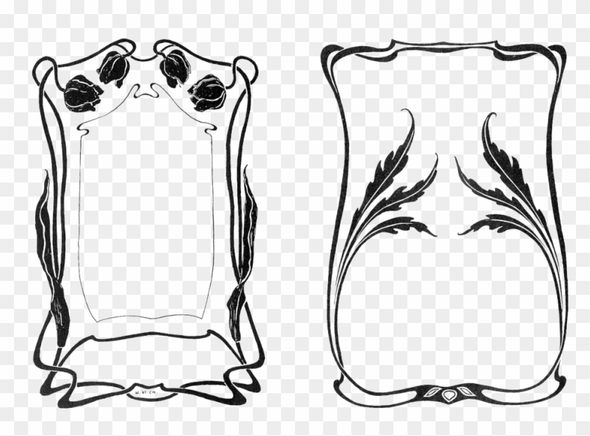 Art Nouveau Borders 1 - Art Nouveau Border Png #597373