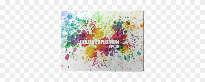 Abstract Colorful Splash Watercolor Background Canvas - Color Splash Background #597730