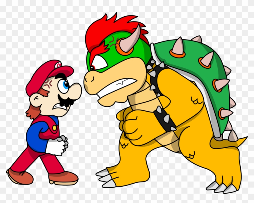 Mario Vs Bowser By Mighty355 - Mario Vs Bowser Png #598958