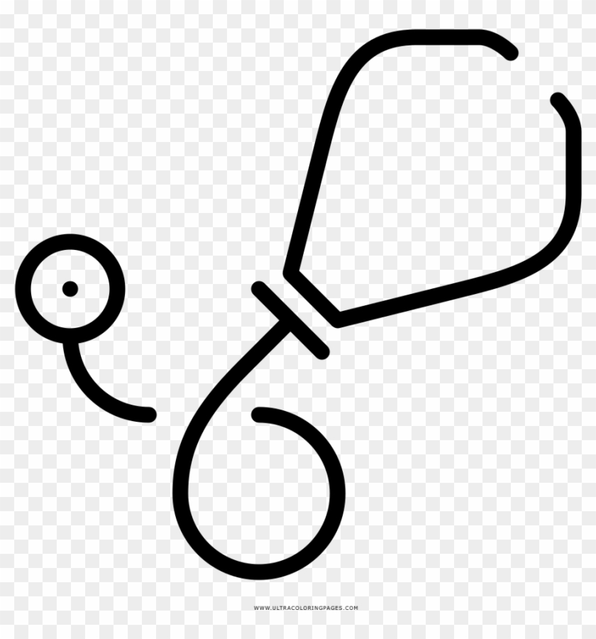 Stethoscope Coloring Page - Imágenes Para Dibujar De Estetoscopio #599562