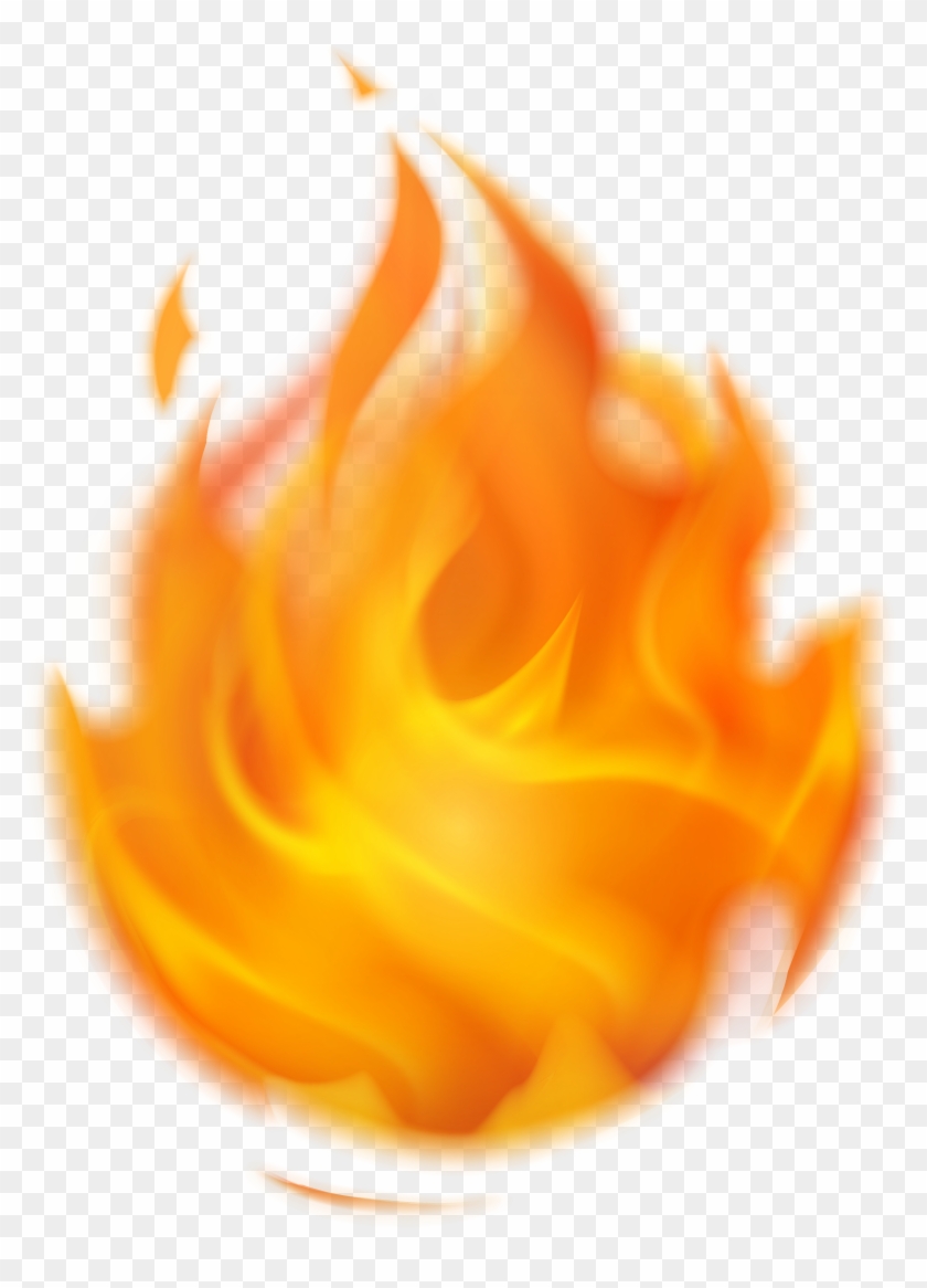 Flame Clipart Transparent Background - Fire .png #600917