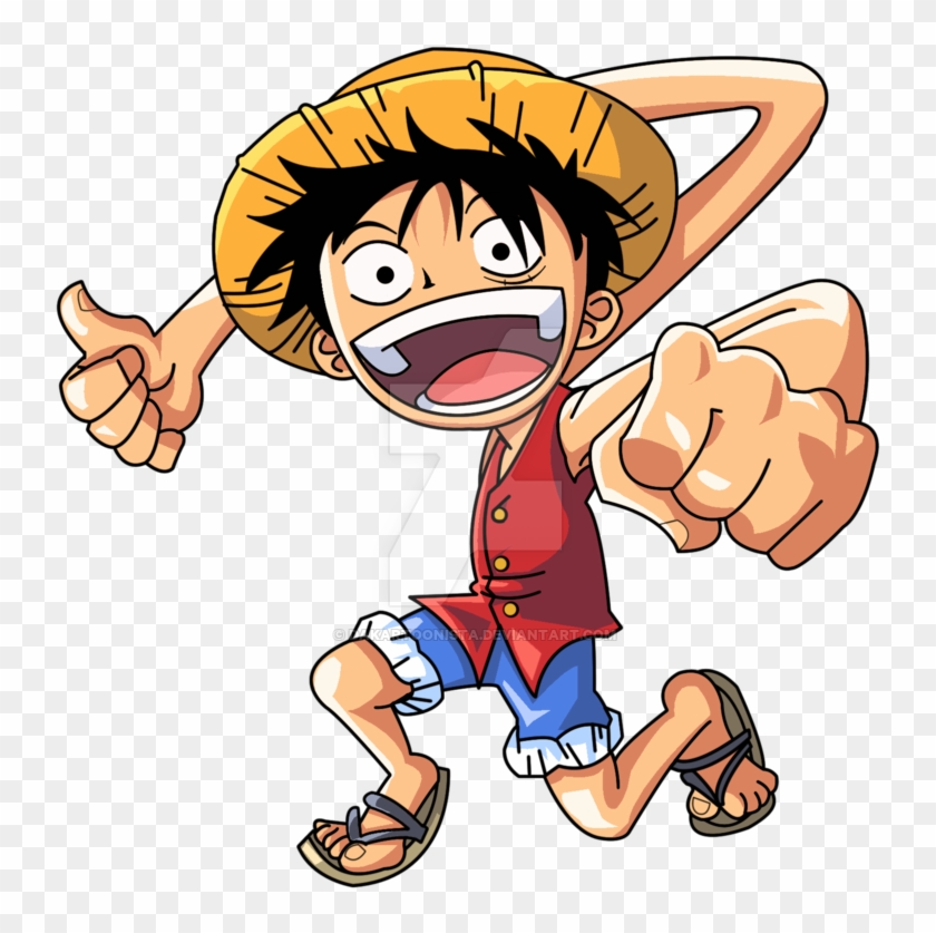My Chibi Anime Drawing - Luffy Chibi Png #601016
