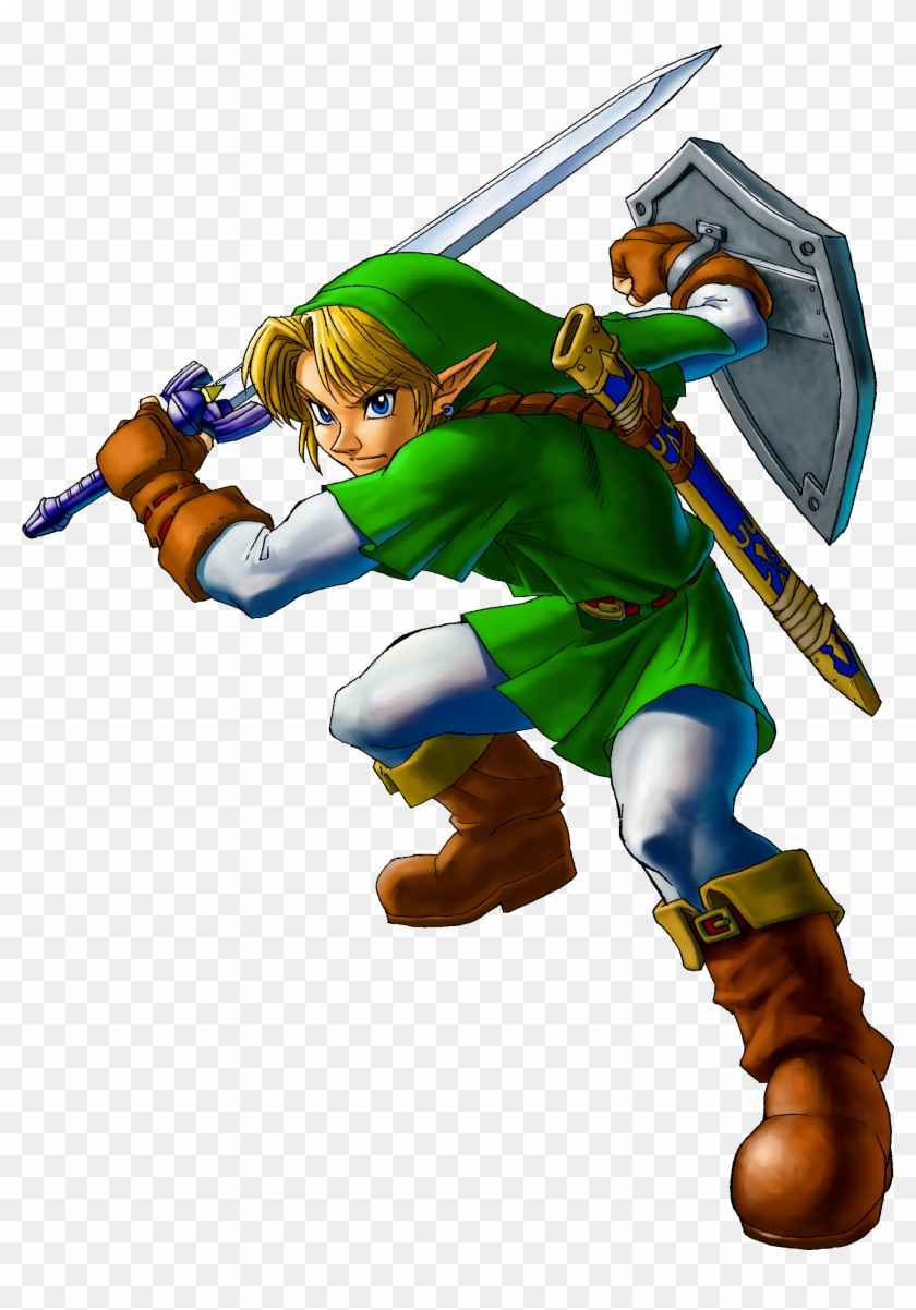 Link Artwork 2 - Legend Of Zelda Ocarina Of Time Adult Link #602043
