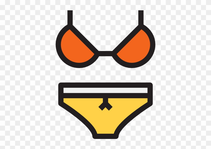 Bikini Clipart One Piece - Bikini Icon #602081
