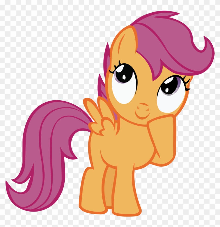 Scootaloo Thinking By Sistemx - Scootaloo #602178