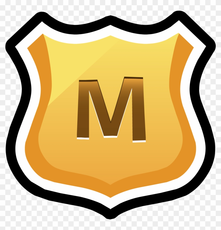 1, Moderator Pin, Mod Pin-1 - Club Penguin Mod Badge #602319
