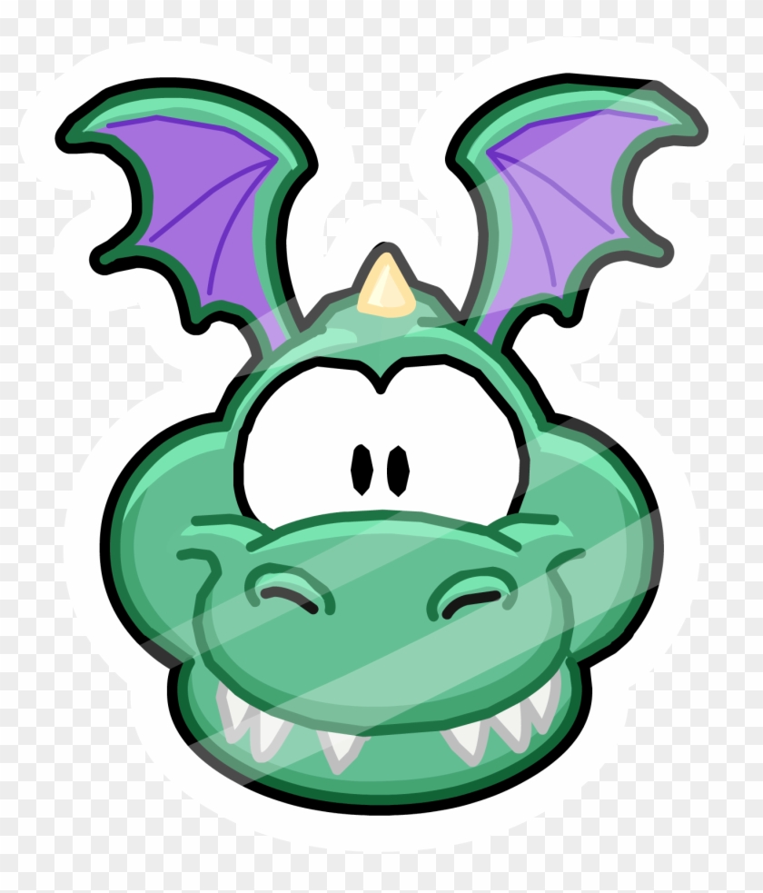 Medieval Monster Pin - Dragon Club Penguin #602418