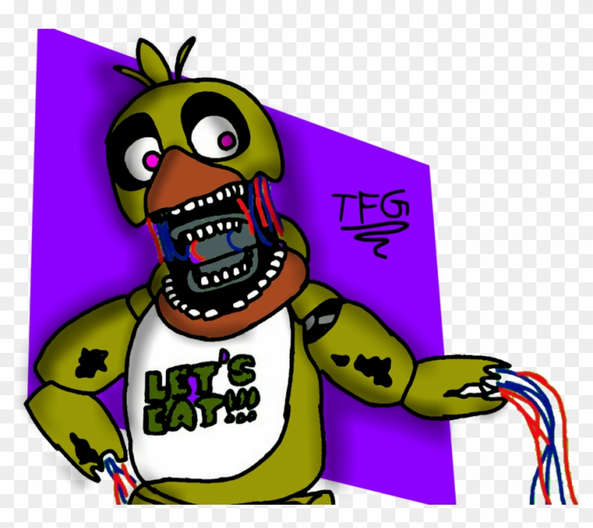 Withered Chica By Thatfnafgamer - Cartoon #603544