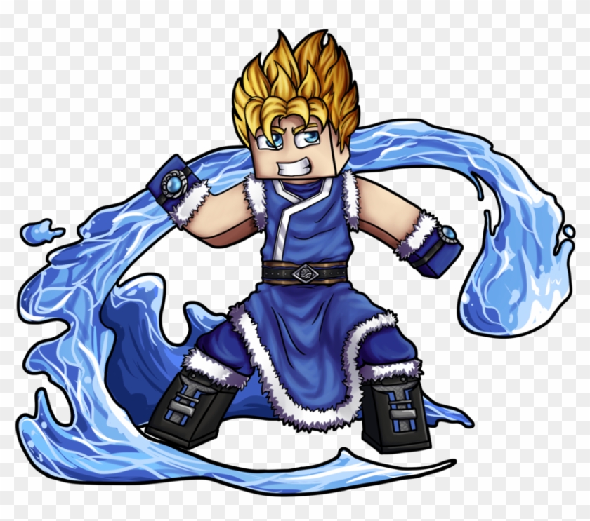 Minecraft Avatar Water Bender Solace By Goldsolace - Minecraft Skin Water Bender #603733
