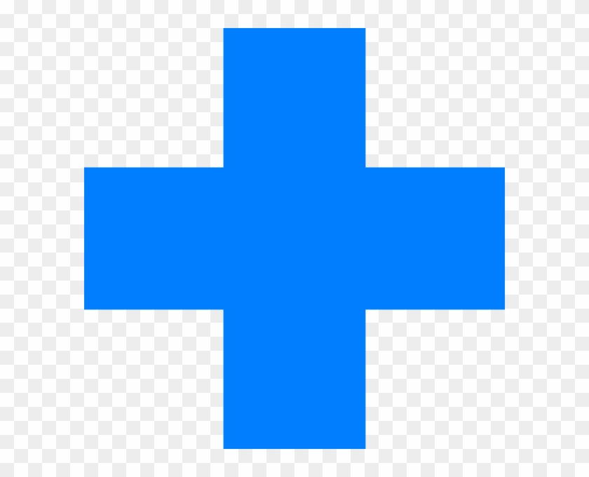 Blue Cross Svg Clip Arts 600 X 600 Px - Blue Cross Png #604670