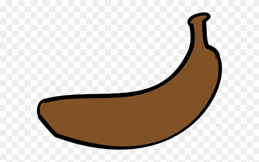 Banana Brown Clip Art - Brown Banana Png #604962