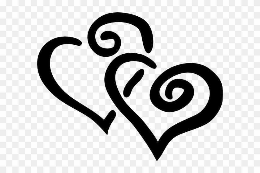 Interlocking Heart Cliparts - Hearts Clip Art #604964