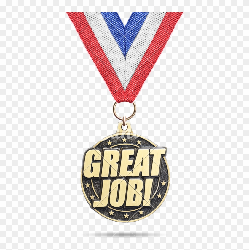 Gold Medal ''great Job'' Isolated - Medal Great Job Png #606327