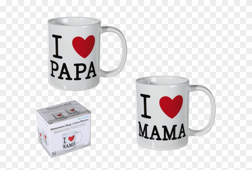 Cup I Love Mama/papa - Love Mama Stoneware Kitchen Mug Hot Coffee Tea Milk #606513