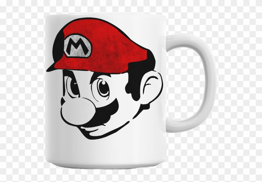 Mean Muggin Mario - Super Mario Pumpkin Stencil Printable #607329