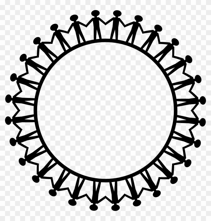 People-310455 - People Holding Hands Around The World Drawing #607346