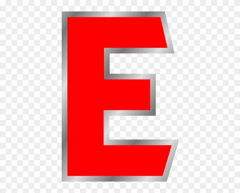 Letter E Clipart Red #609365