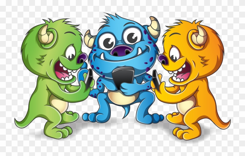 Mobile Mesh Games Monsters - Cartoon #609604