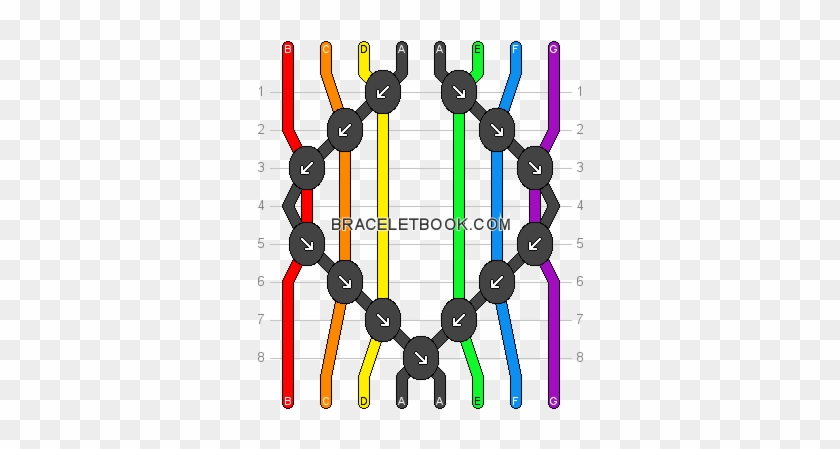 Hollow Diamonds Friendship Bracelet Pattern Number - Friendship Bracelet Patterns Dimond #610673