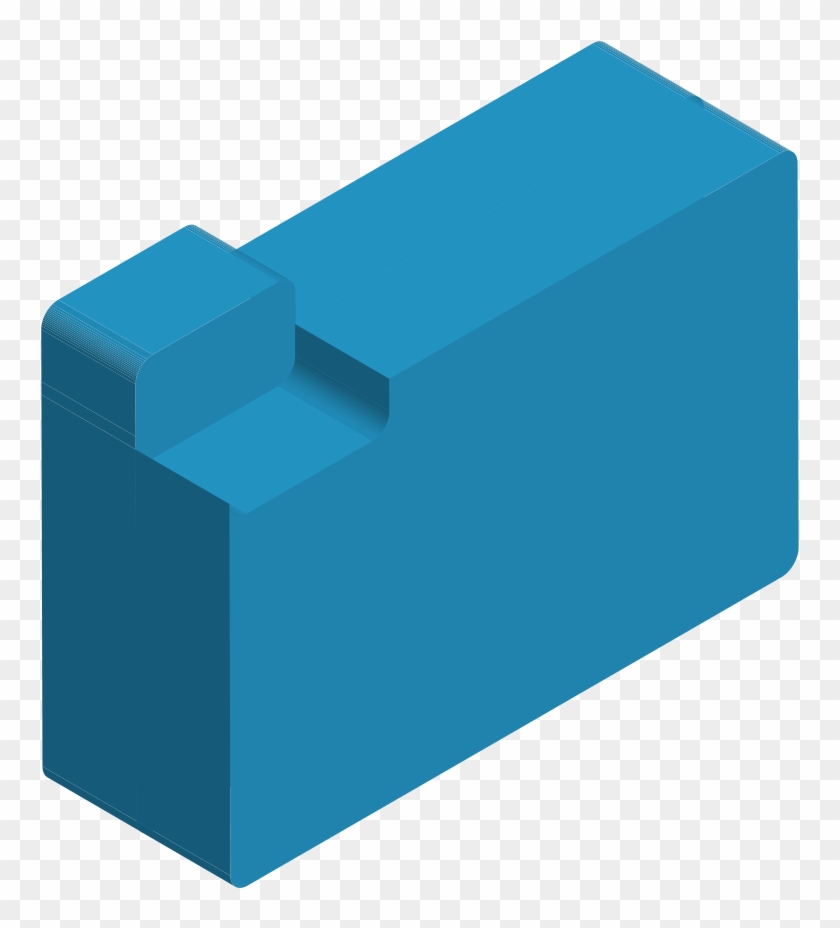 Chunky 3d File Folder Yyplyv Clipart - File Folder #612268
