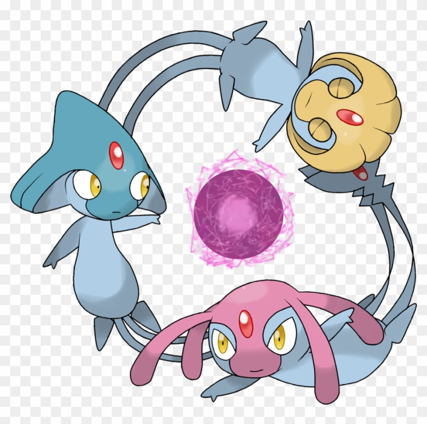 Uxie, Mesprit And Azelf By Gyarados10 - Azelf Uxie And Mesprit #612387