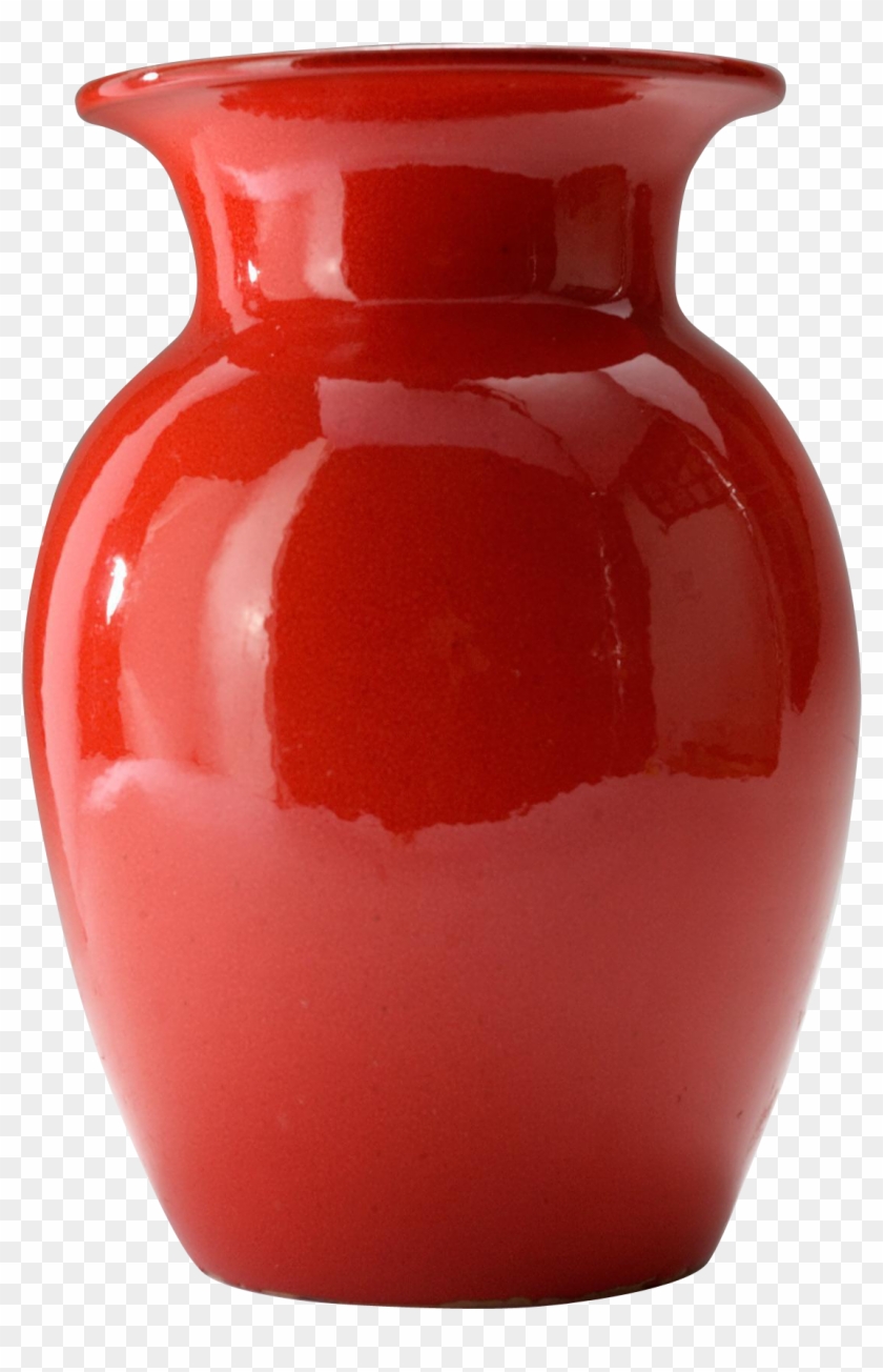Mid Century Atomic Red Aldo Londi Bitossi Thrown Italian - Red Vase Png #612768