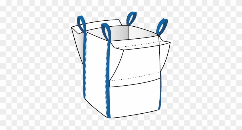 Fibc With Open Top And Flat Bottom, 4 Loops Tunnel - Flexible Intermediate Bulk Container #612919