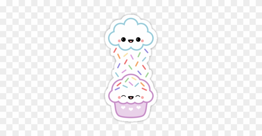 Super Cute Stickers With Happy Cloud Peeing Rainbow - Cute Kawaii Things To Draw #614028