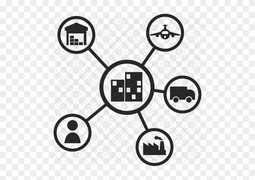 Scm Icon - Supply Chain Icon Black #614359
