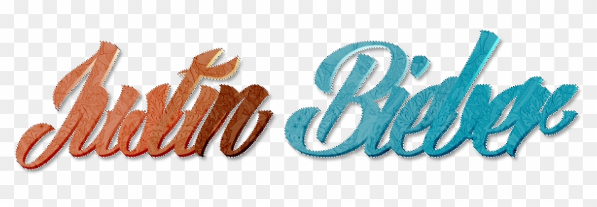 Justin Bieber == Texto Png By Darcys-resources - Calligraphy #614675