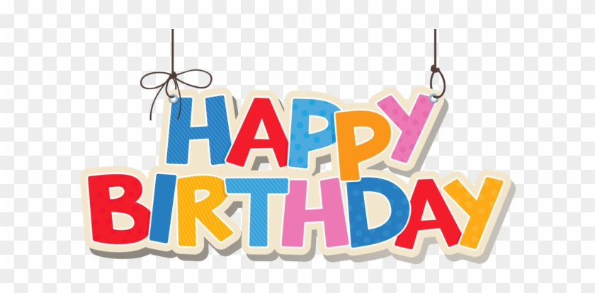 Happy Birthday Cupcakes Clipart - Happy Birthday Text Png #615187