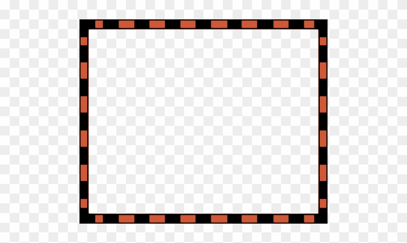 Worldlabel Com Border Orange Black - Checkered Flag Border Clip Art #615348