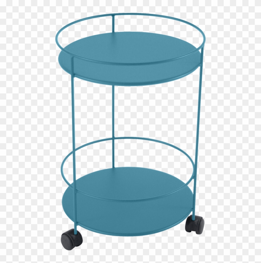 Fermob Guéridon Side Table - Fermob - Guéridons Side Trolley On Wheels, Nutmeg #615792