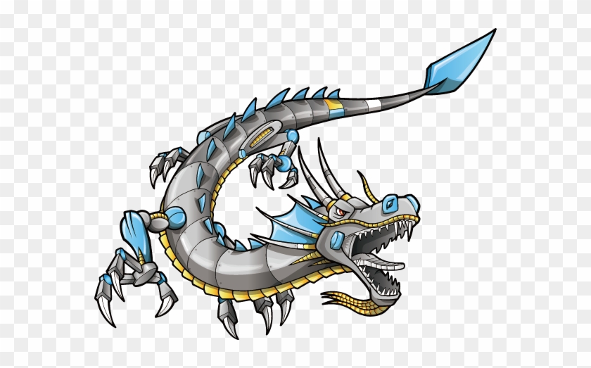 Dragon Robot Cyborg Illustration - Dragon Robot Cyborg Illustration #615987
