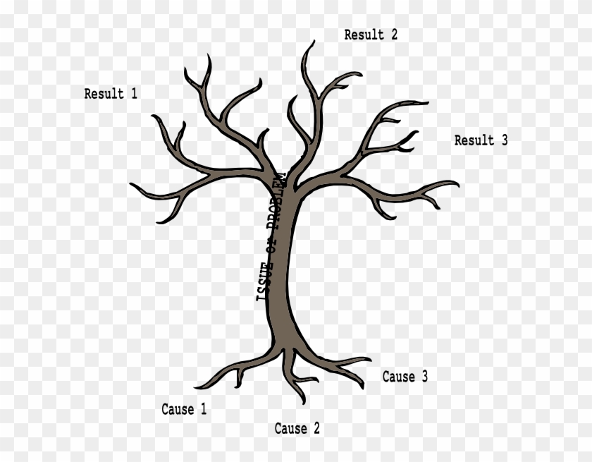 Causes, Problem, And Results Clip Art At Clker - Bare Tree Clip Art #616001