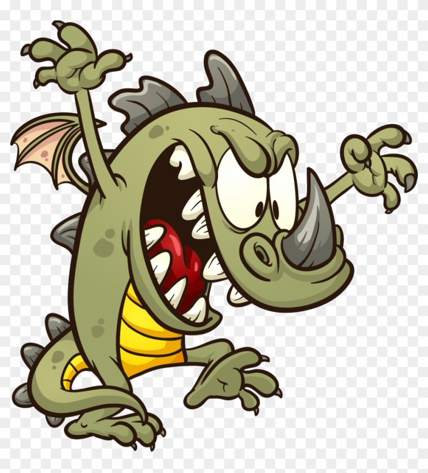Dragon Cartoon Clip Art - Dragon Cartoon Clip Art #617037