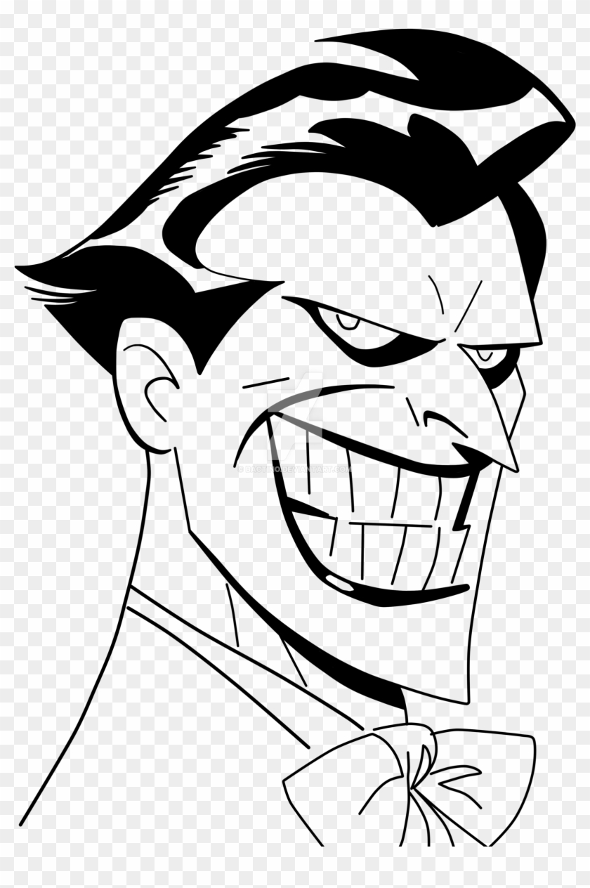Gallery Joker Line Art, - Batman The Animated Series Joker Drawing #617151