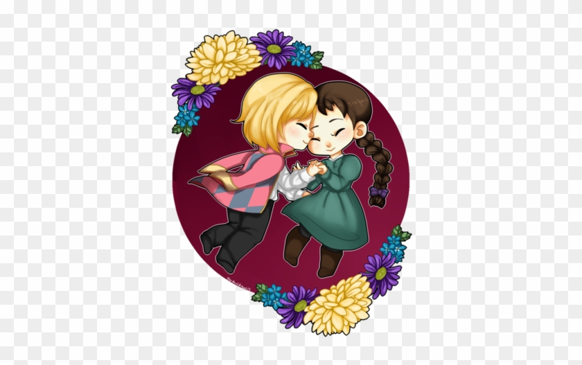 Studio Ghibli Wallpaper Entitled Howl And Sophie - Cartoon #617231