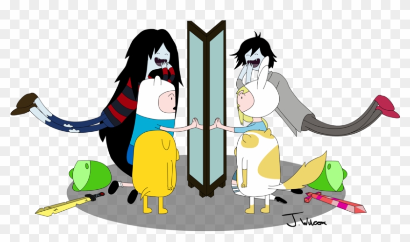 Adventure Time Reflection To Another World By Wilcox6 - Adventure Time Jake Fan Art #617699