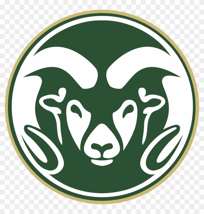 Csu Rams Ram Head Decal Bt Green And Gold Shop Unc - Colorado State University Mascot #617706