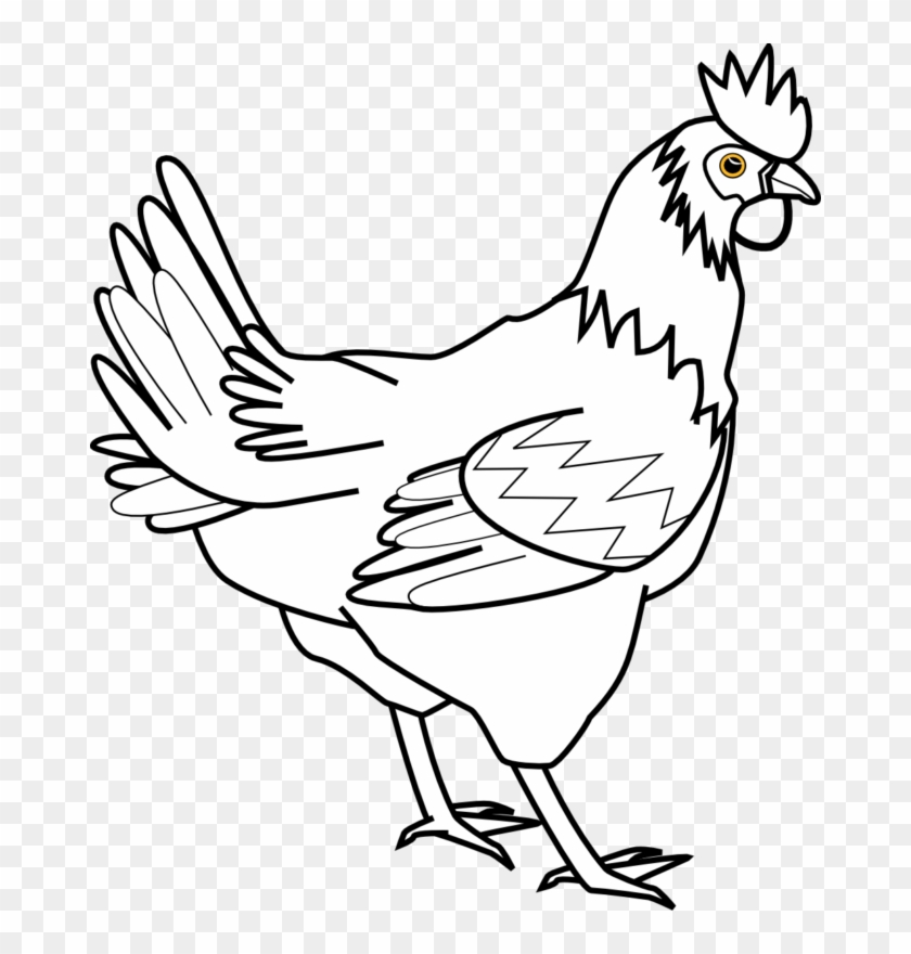 Chicken Clipart Black And White Chicken Food Clipart - Chicken Clipart Black And White #617755